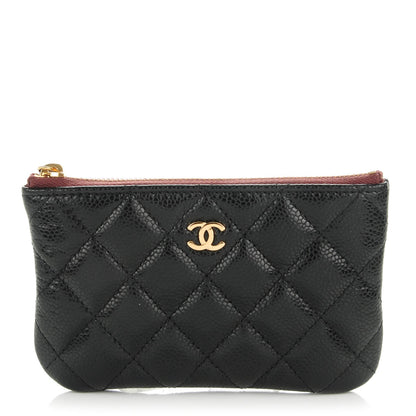 Chanel Caviar Quilted Coin Purse Case Black 1 of 7