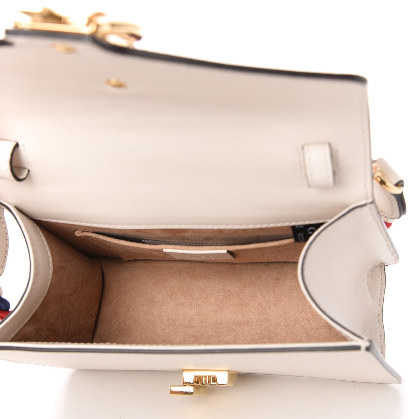 Calfskin Mini Sylvie Top Handle Bag White