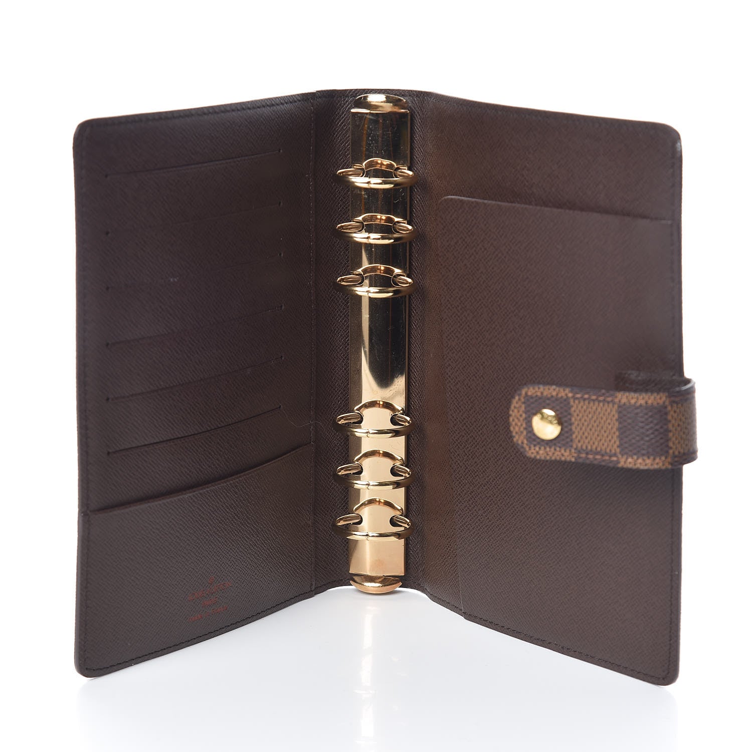 Louis Vuitton Damier Ebene Medium Ring Agenda Cover 5 of 6
