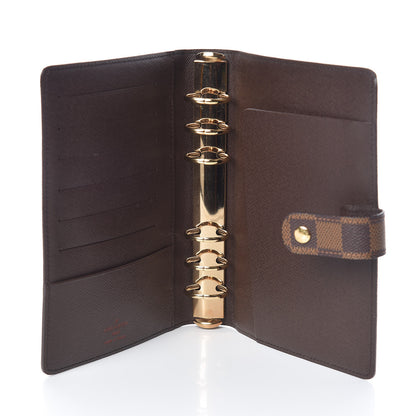 Louis Vuitton Damier Ebene Medium Ring Agenda Cover 5 of 6