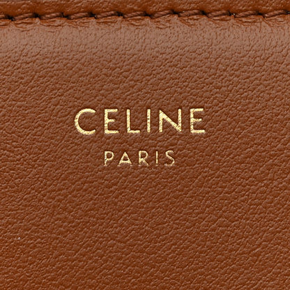 Celine Triomphe Canvas Compact Wallet With Coin Purse Tan 11 of 15