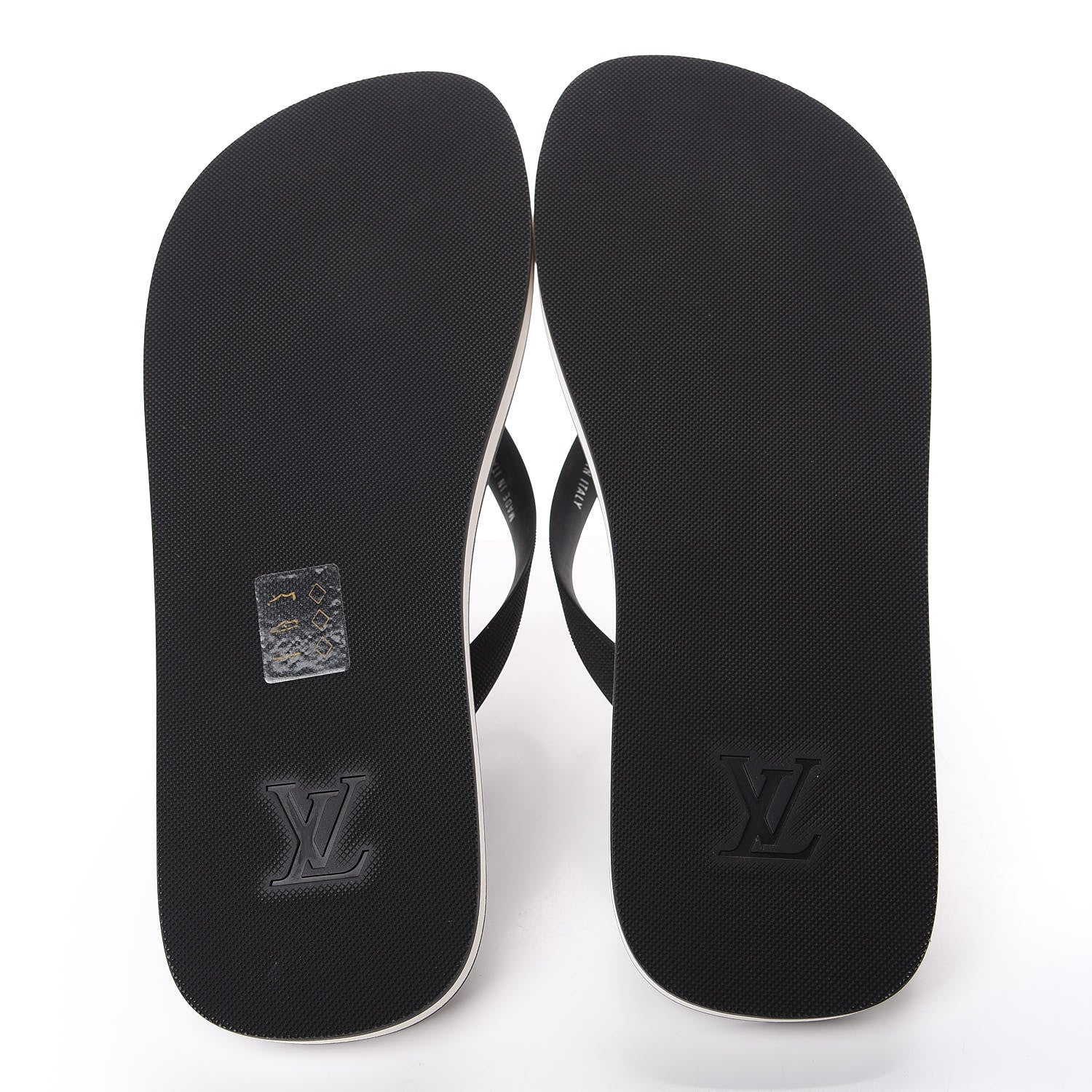 Louis Vuitton Rubber Monogram Mens Molitor Thong Sandals 8 Black 5 of 8