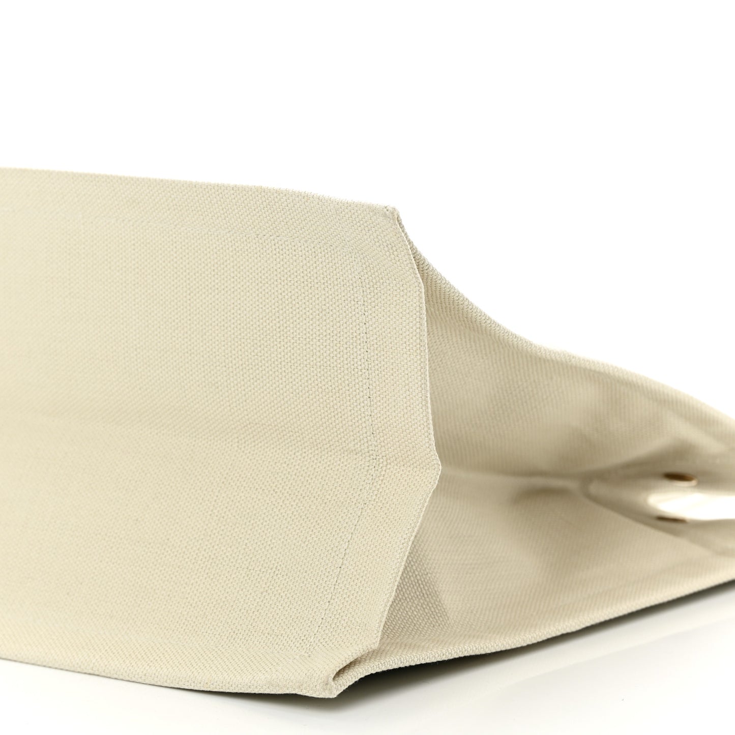 Linen Calfskin Small Rive Gauche Tote Military Green Blanc Vintage