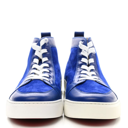 Christian Louboutin Suede Calfskin Mens Rankick Flat Sneakers 45.5 Azulejo 2 of 10