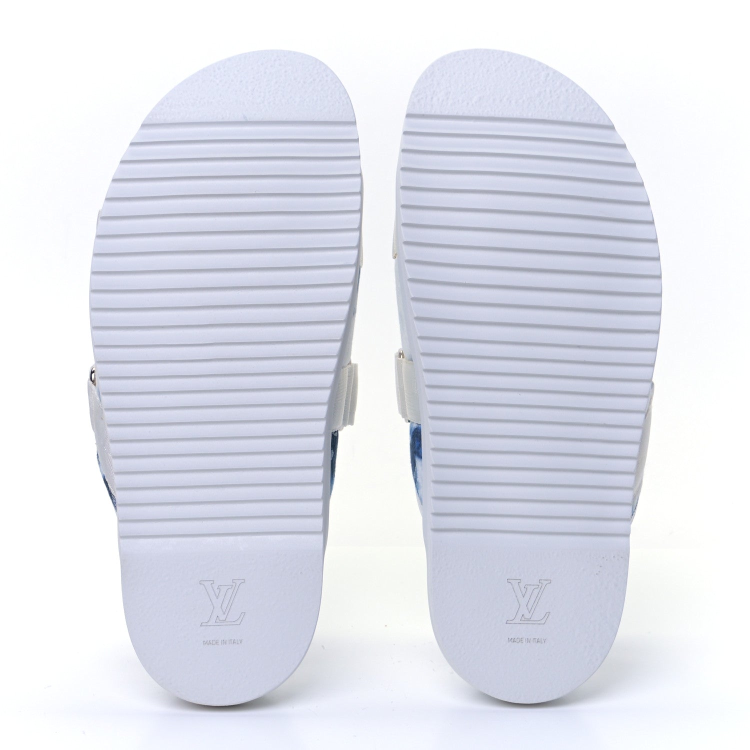 Louis Vuitton Denim Monogram Tie Dye Mens Honolulu Mule 9 Marine 6 of 8