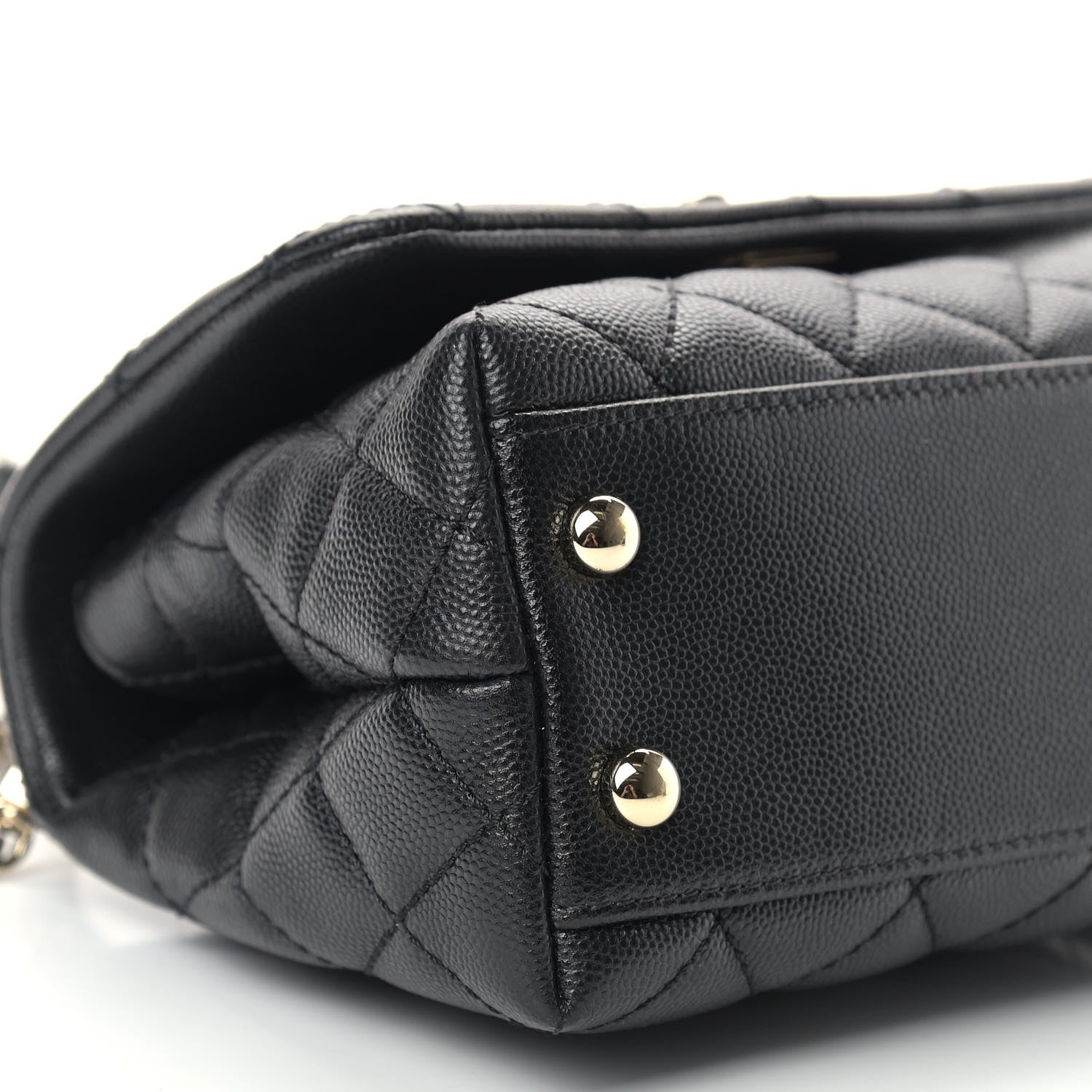 Chanel Caviar Quilted Extra Mini Coco Handle Flap Black 8 of 10