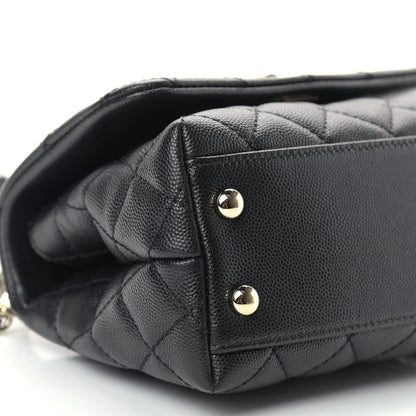 Chanel Caviar Quilted Extra Mini Coco Handle Flap Black 8 of 10