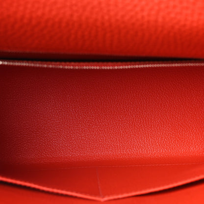 Hermes Togo Kelly Retourne 32 Capucine 9 of 19