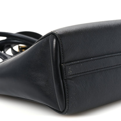 Prada Saffiano Soft Calfskin Small Zippered Tote Black 8 of 9