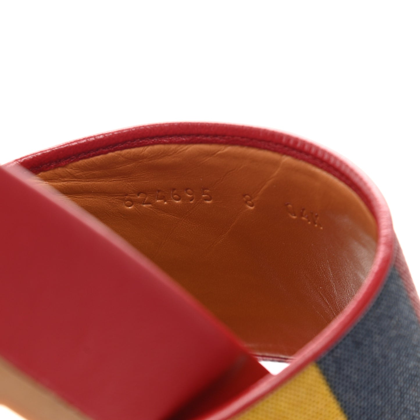 Canvas Marley Stripe Mens Slide Sandals 8 Multicolor