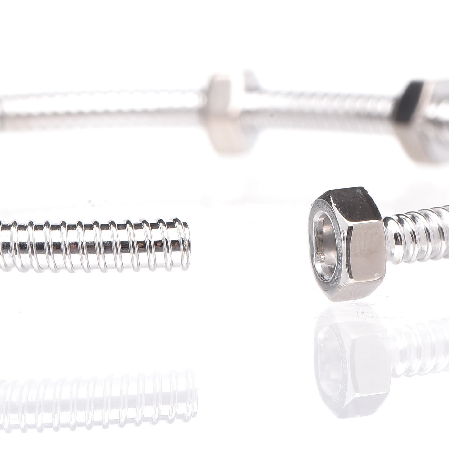 18K White Gold Ecrou de Bracelet