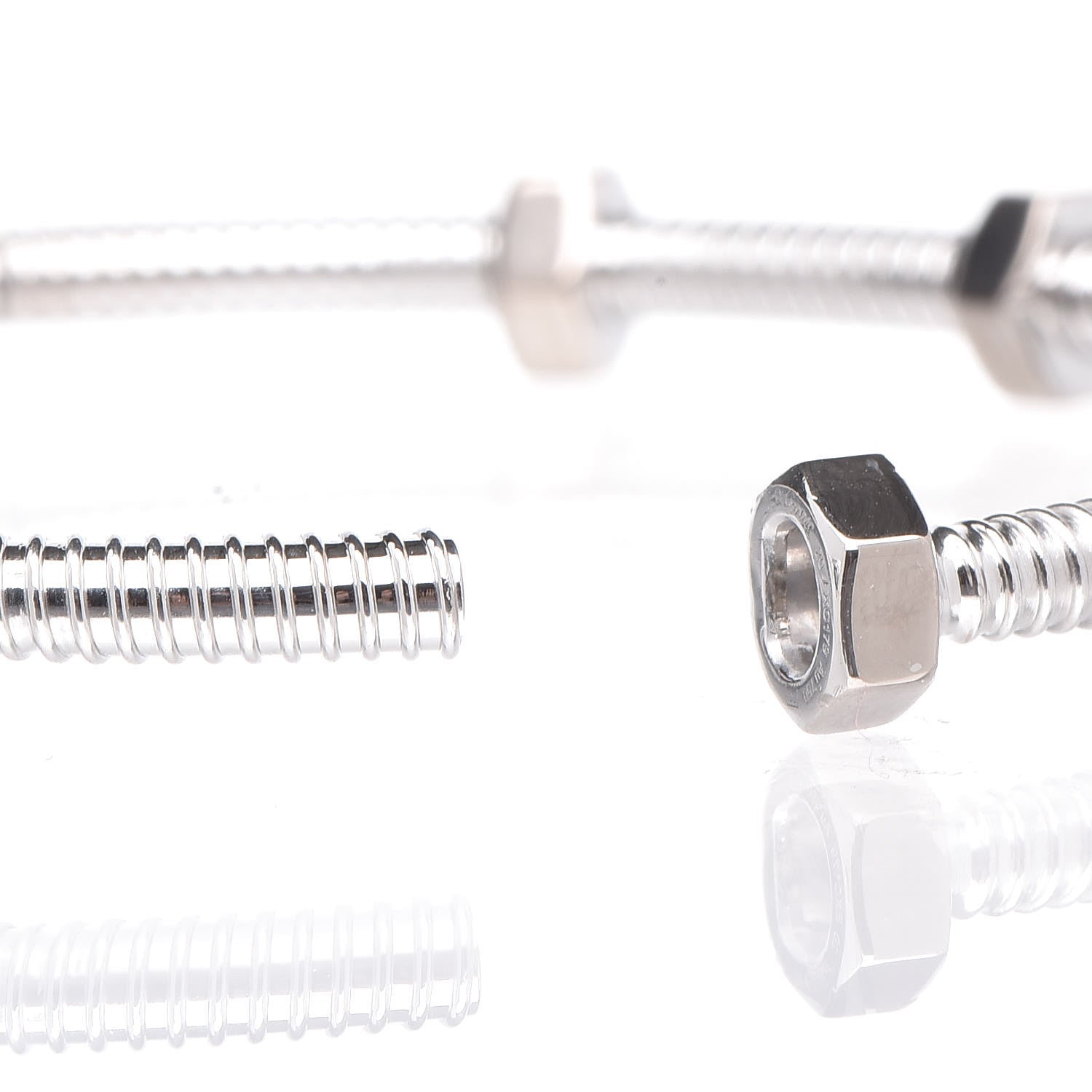 Cartier 18K White Gold Ecrou de Bracelet 5 of 7
