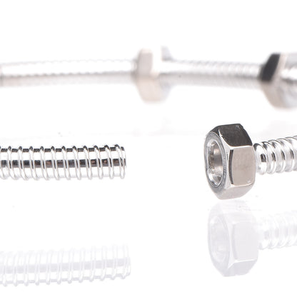 Cartier 18K White Gold Ecrou de Bracelet 5 of 7