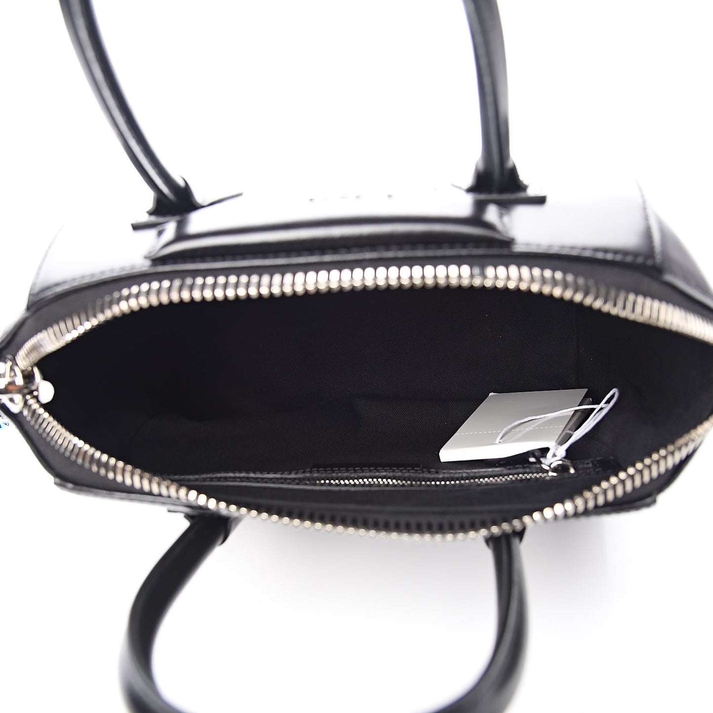Shiny Lord Calfskin Small Antigona Black