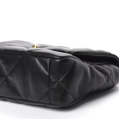 Chanel Lambskin Quilted Medium 19 Flap Black 7 of 11