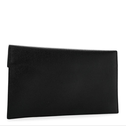 Saint Laurent Grain De Poudre Uptown Pouch Black 3 of 8