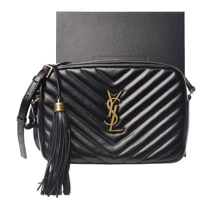 Saint Laurent Calfskin Matelasse Monogram Lou Camera Bag Black 13 of 13