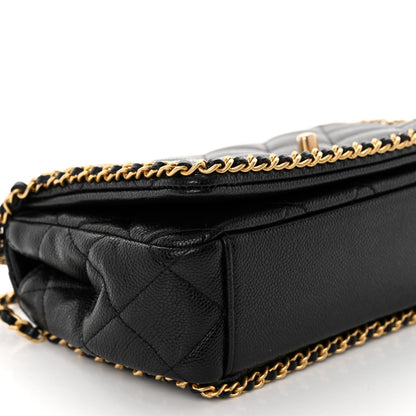 Chanel Caviar Quilted Mini Never Ending Chain Flap Black 9 of 10