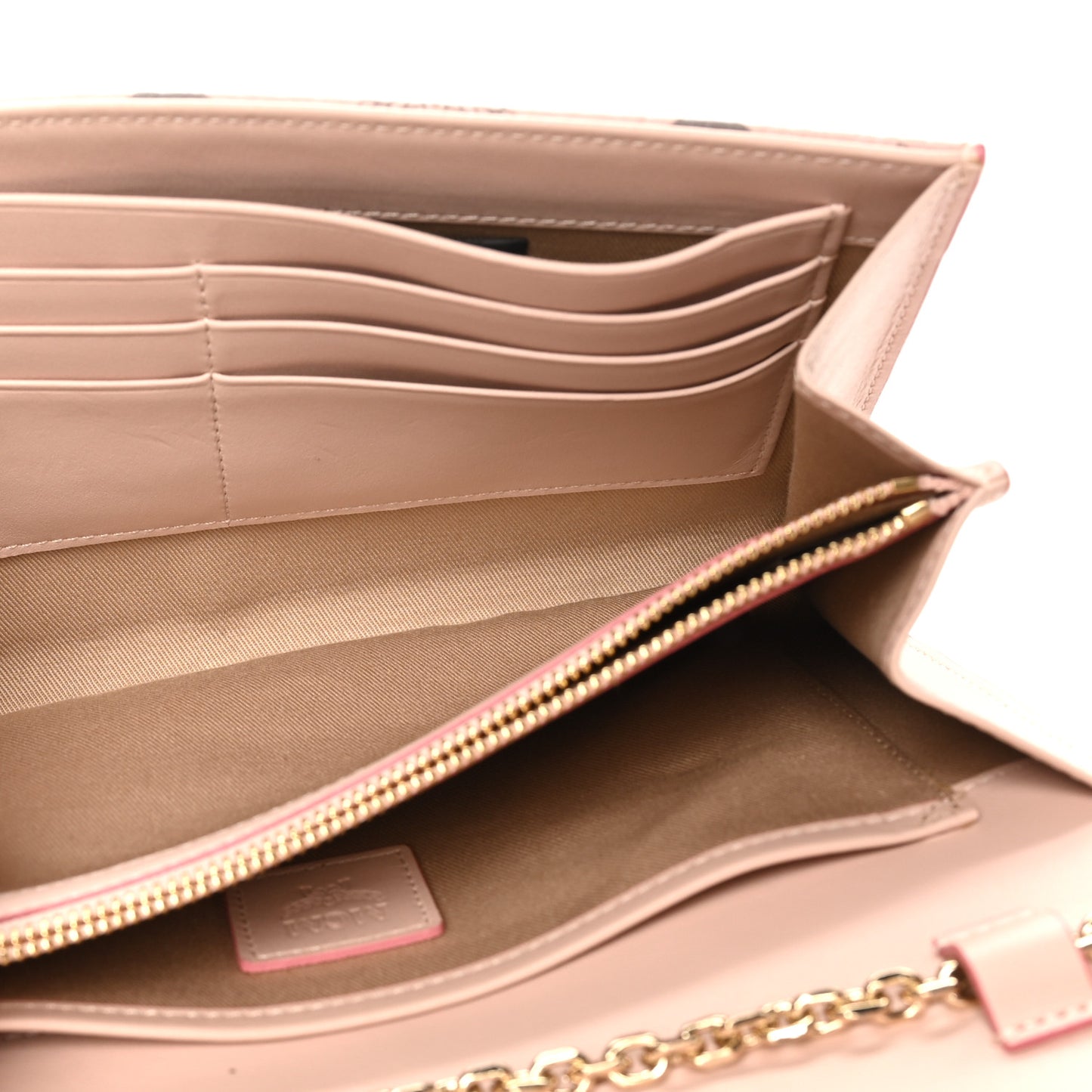 Visetos Medium Patricia Wallet On Chain Soft Pink