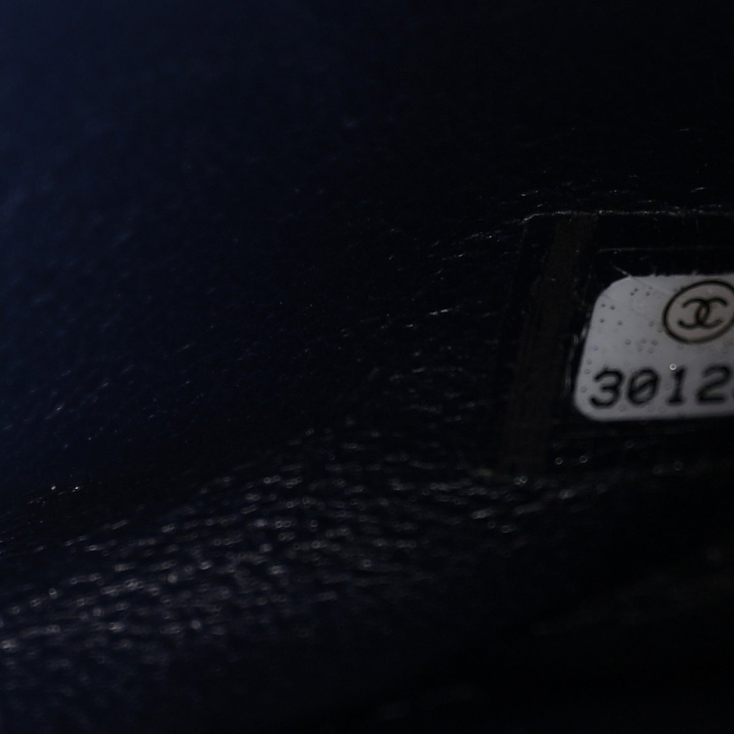 Tweed Sequin Timeless Classic Chained Double Flap Navy Blue