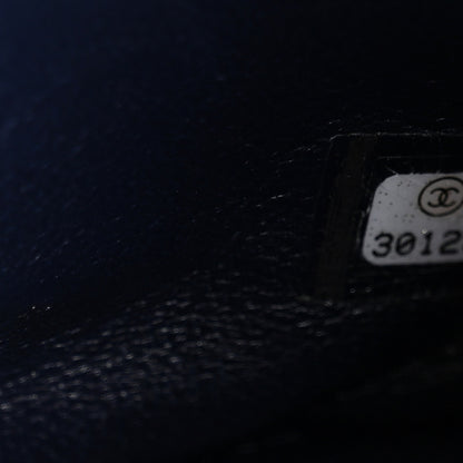 Chanel Tweed Sequin Timeless Classic Chained Double Flap Navy Blue 7 of 10