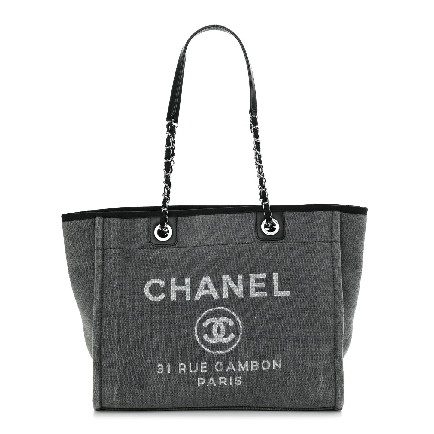 Canvas Small Deauville Tote Grey