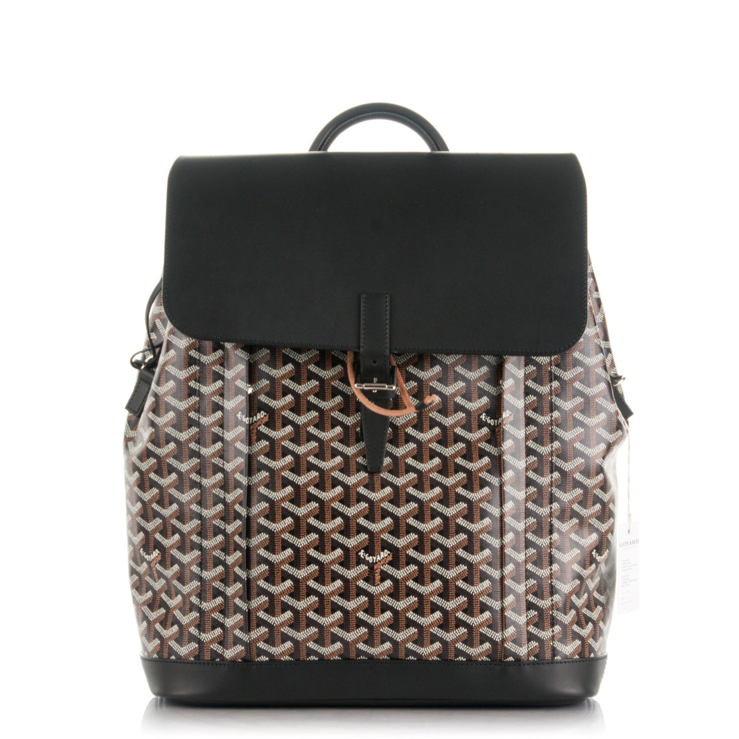 Goyardine Calfskin Alpin Backpack Black