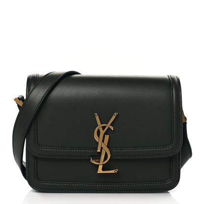 Saint Laurent Smooth Calfskin Small Solferino Satchel Green 1 of 8