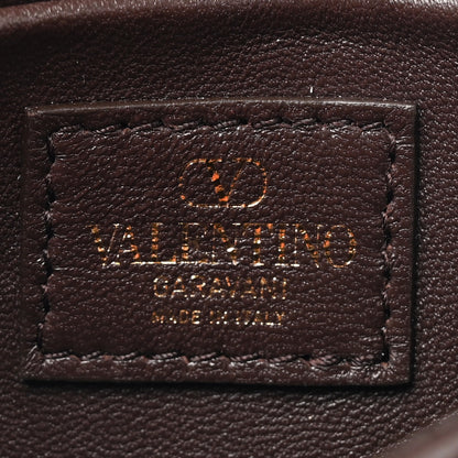 Valentino Garavani Toile Iconographe Goatskin Vlogo Card Case With Chain Naturale Black Fondant 6 of 11
