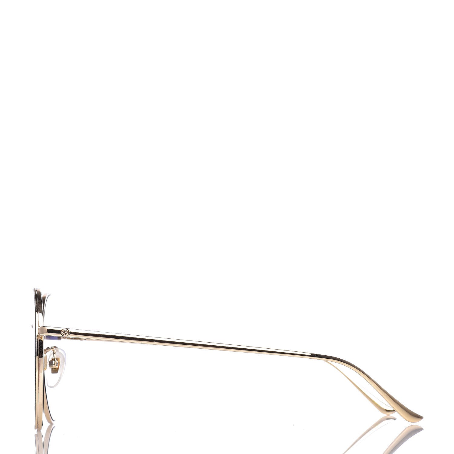 Gucci Round Sunglasses GG0401SK Gold 3 of 7