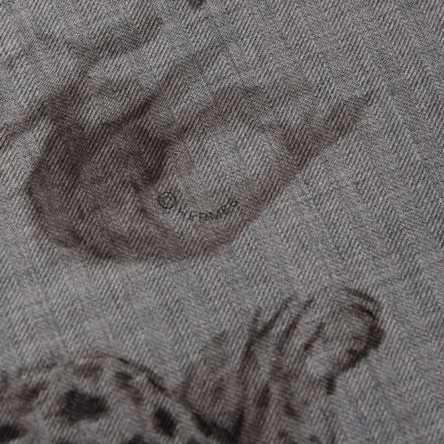 Cashmere Silk Dans L'atelier Shawl 140 Gris Flanelle Anthracite Gris