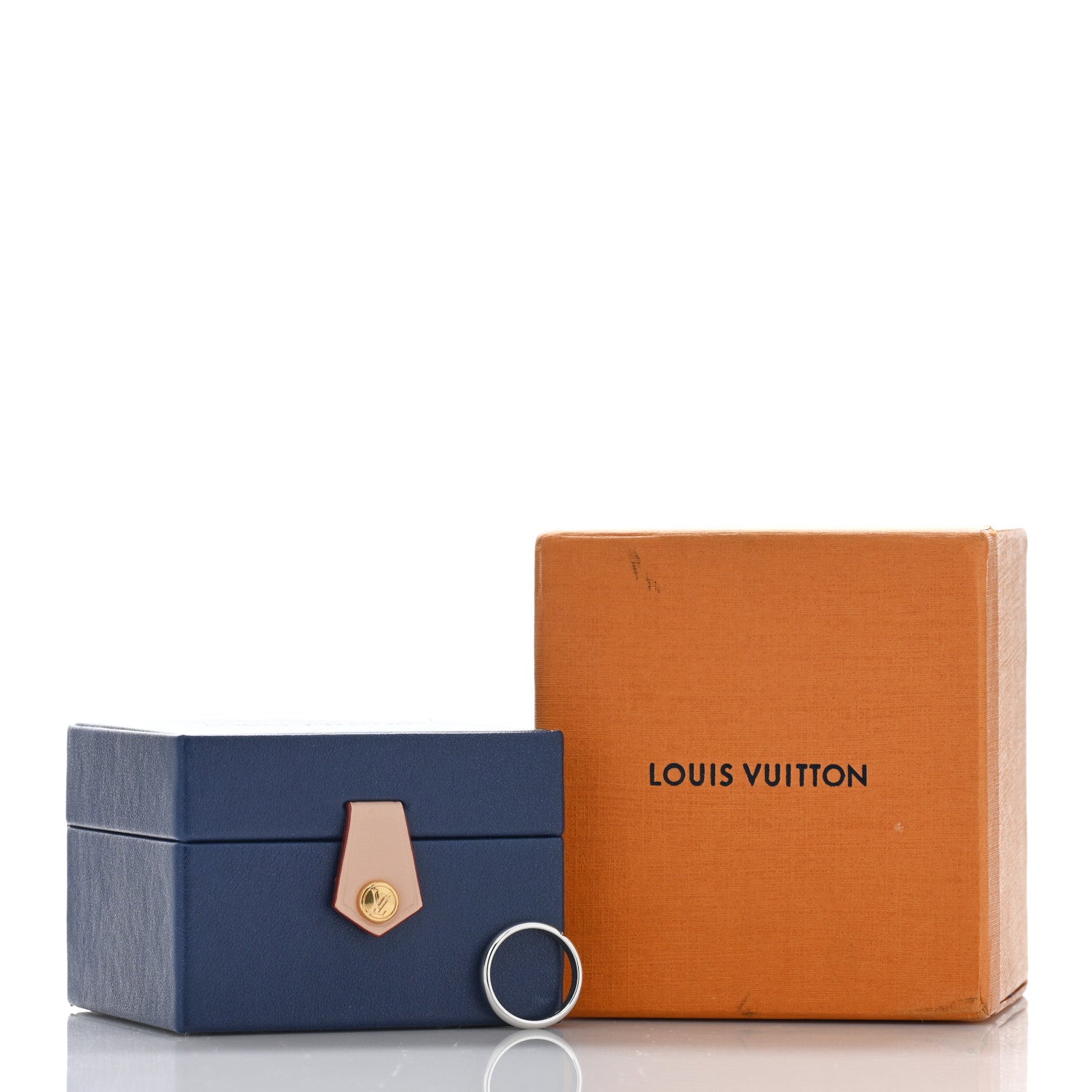 Louis Vuitton 18K White Gold LV Volt Multi Wedding Band Ring 52 6 5 of 5