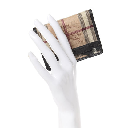 Burberry Haymarket Check Bow Wallet Black 2 of 9