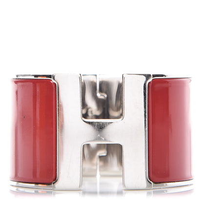 Hermes Enamel Extra Wide Clic Clac H Bracelet GM Red 1 of 4