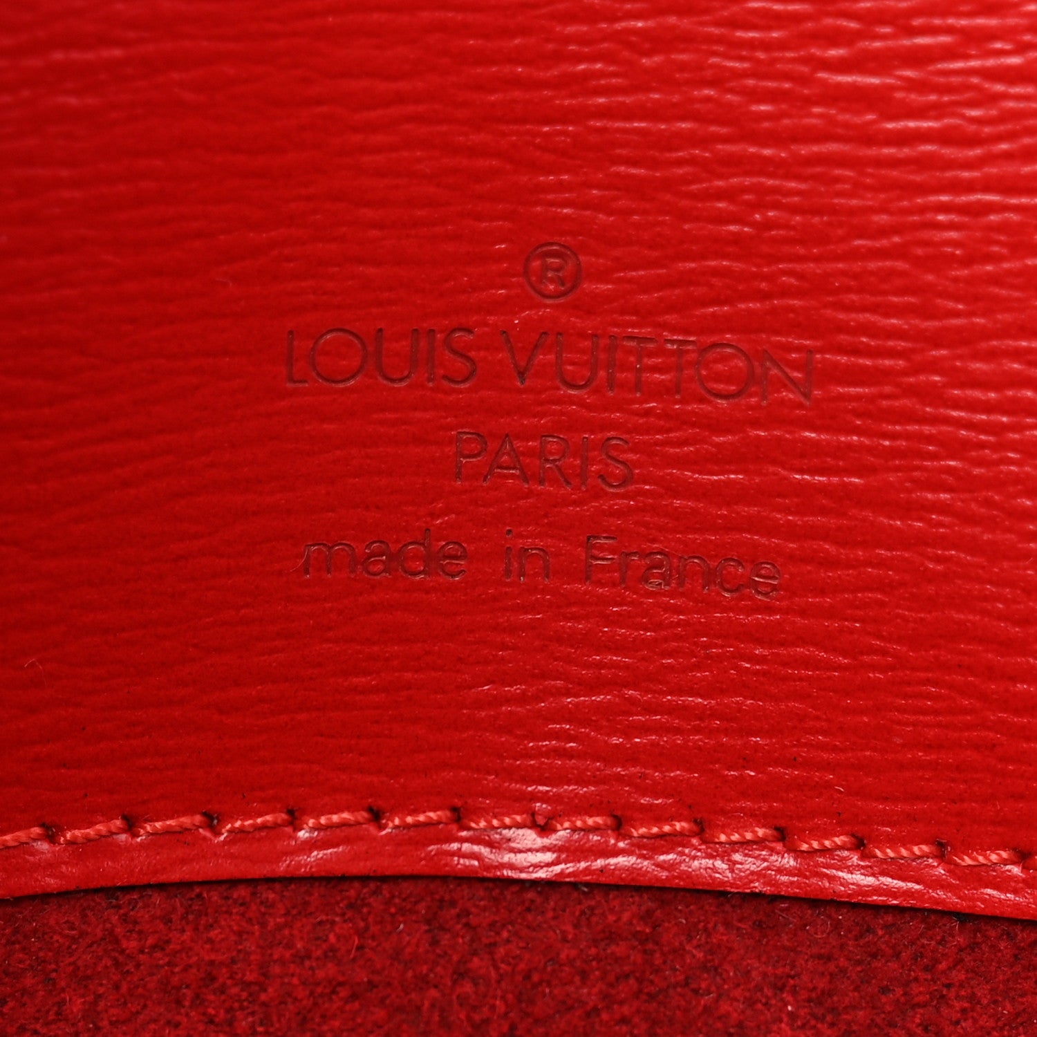 Louis Vuitton Epi Buci Castillan Red 6 of 13