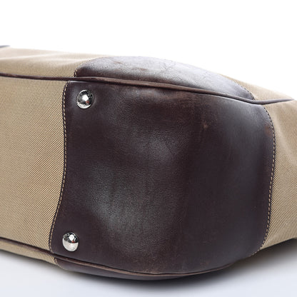 Prada Jacquard Logo Hobo Brown 9 of 18