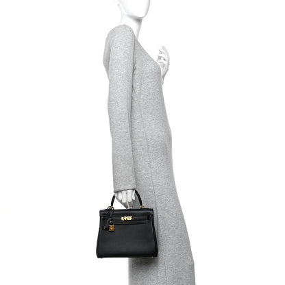 Hermes Togo Kelly Retourne 25 Black 2 of 11