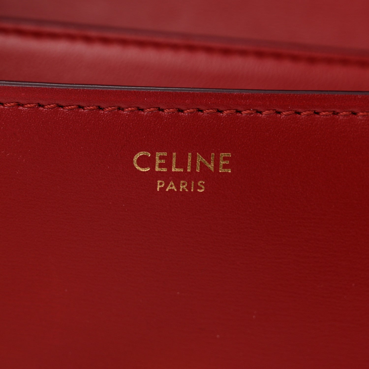 Celine Box Calfskin Teen Classic Box Flap Bag Red 6 of 13