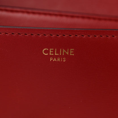Celine Box Calfskin Teen Classic Box Flap Bag Red 6 of 13