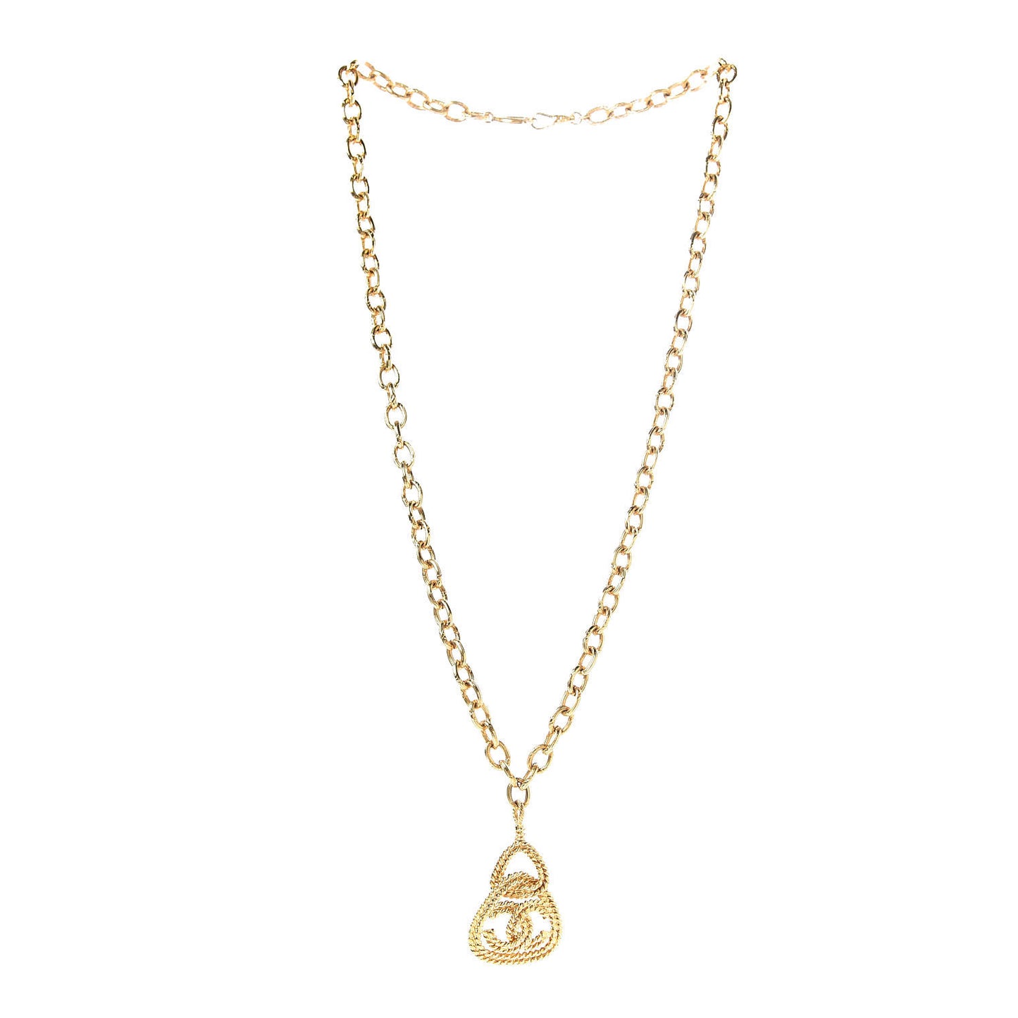 CC Pendant Necklace Gold