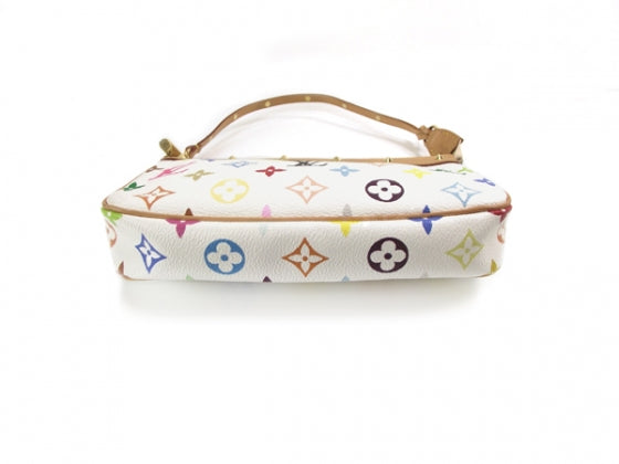 Monogram Multicolor Pochette Accessories White