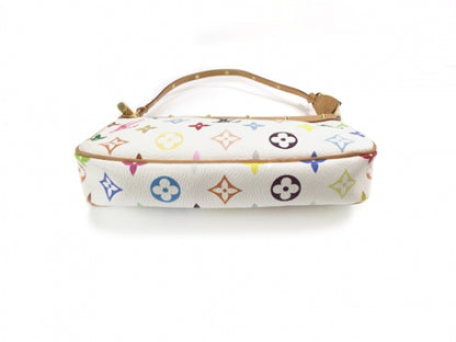 Louis Vuitton Monogram Multicolor Pochette Accessories White 4 of 9