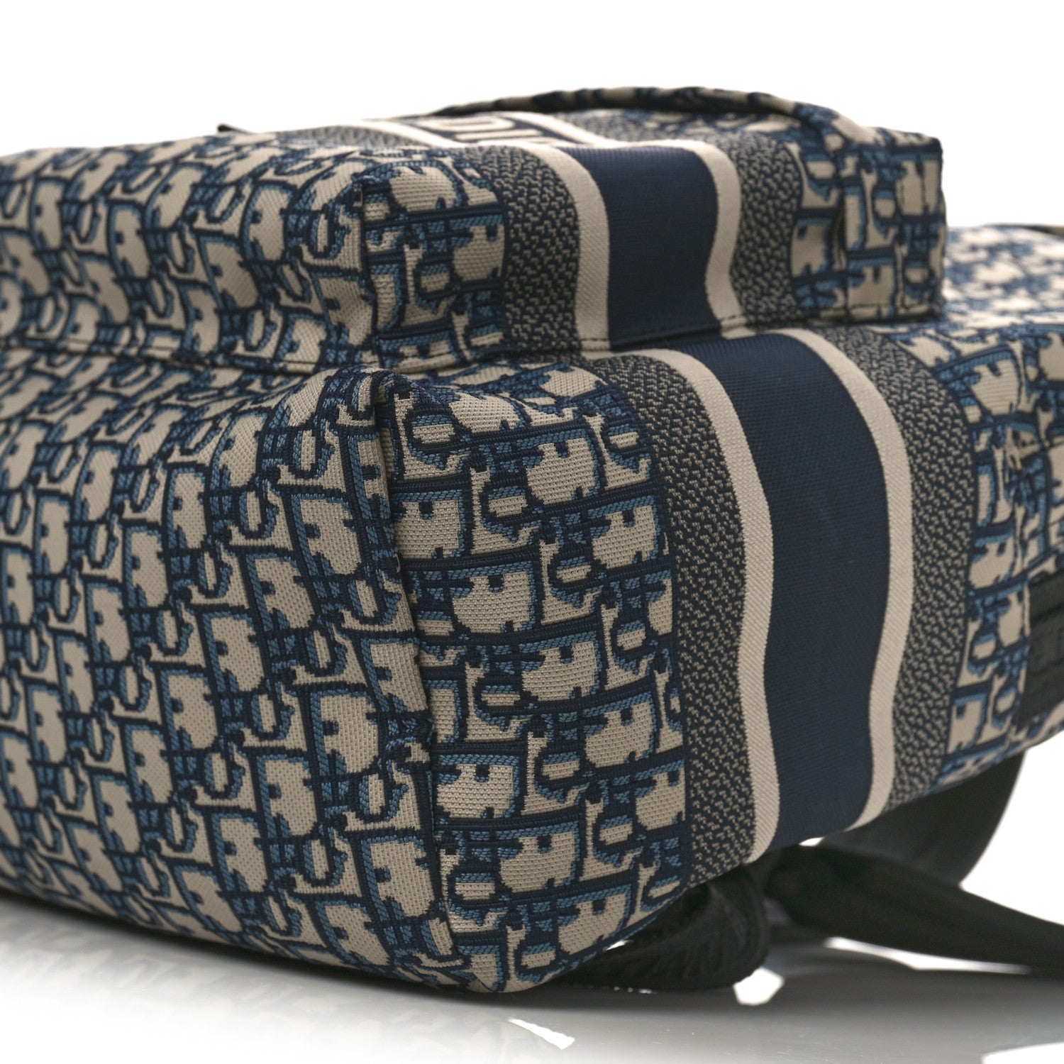 Christian Dior Oblique Diortravel Backpack Blue 9 of 9