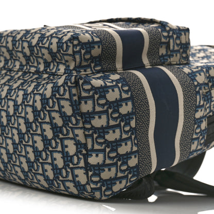 Christian Dior Oblique Diortravel Backpack Blue 9 of 9
