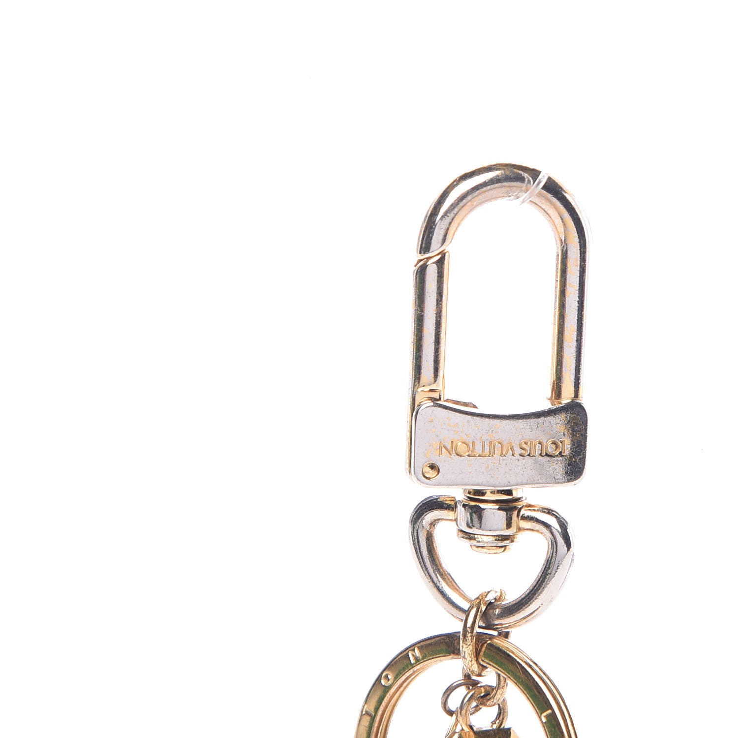 Louis Vuitton LV Facettes Bag Charm Key Holder Gold 4 of 4