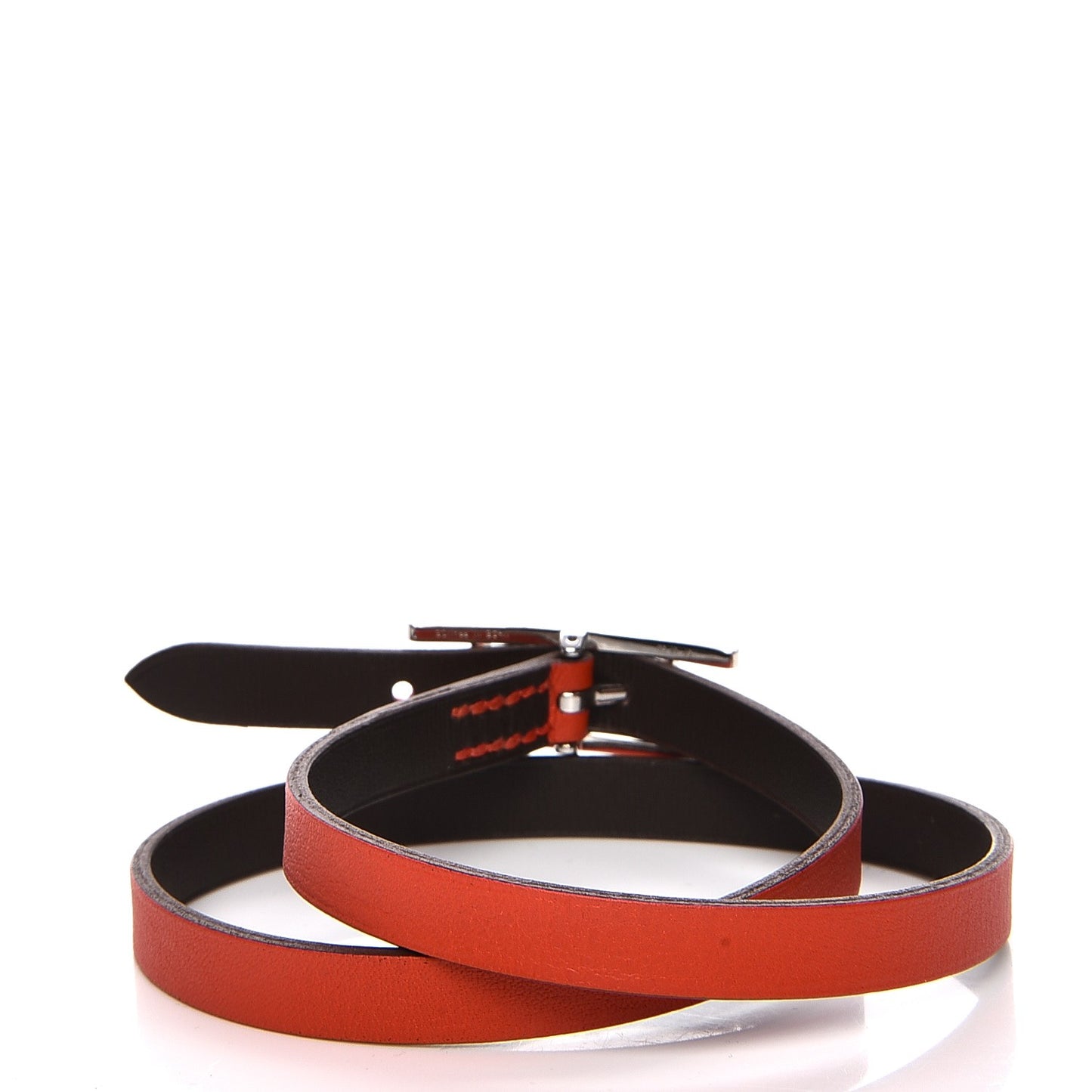 Swift Chamonix Behapi Double Tour Reversible Bracelet Large Capucine Chocolate
