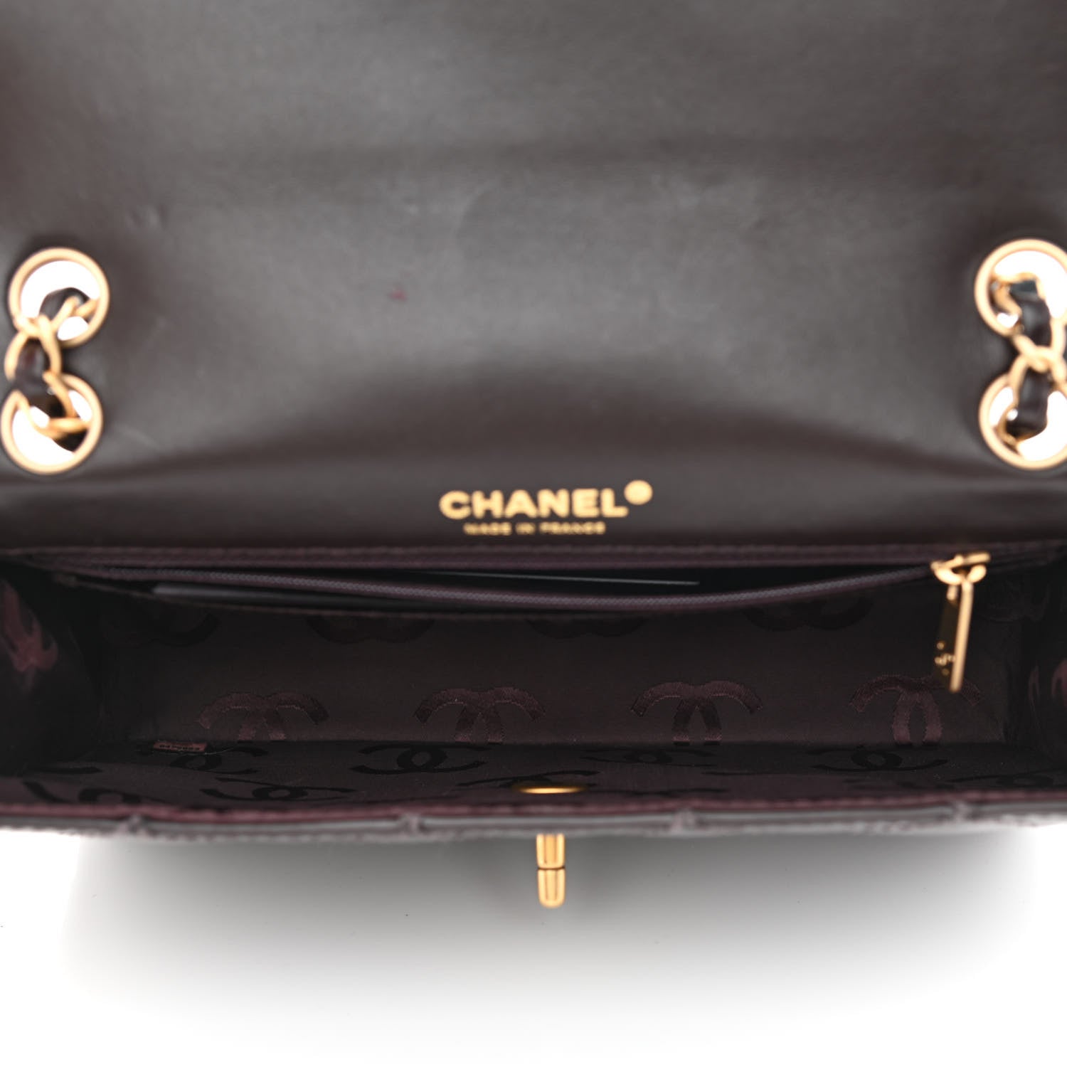 Chanel Glazed Calfskin Stitched Small Flap Brown 5 of 10