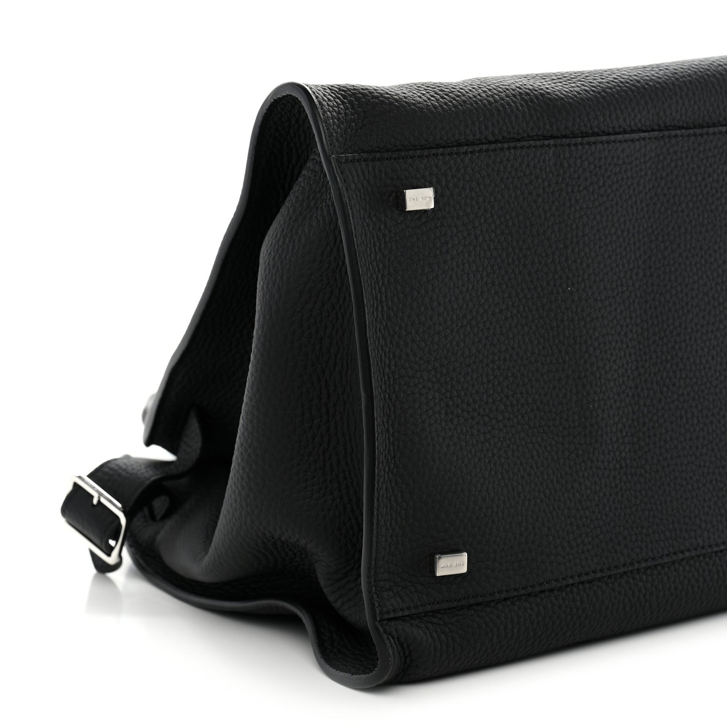 Matte Grained Calfskin Soft Margaux 15 Black