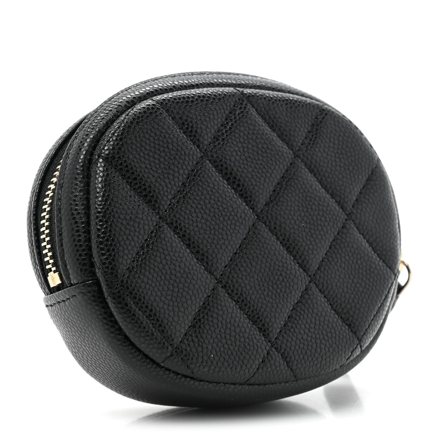 Chanel Caviar Quilted Zip Around Classic Coin Purse Black 3 of 10
