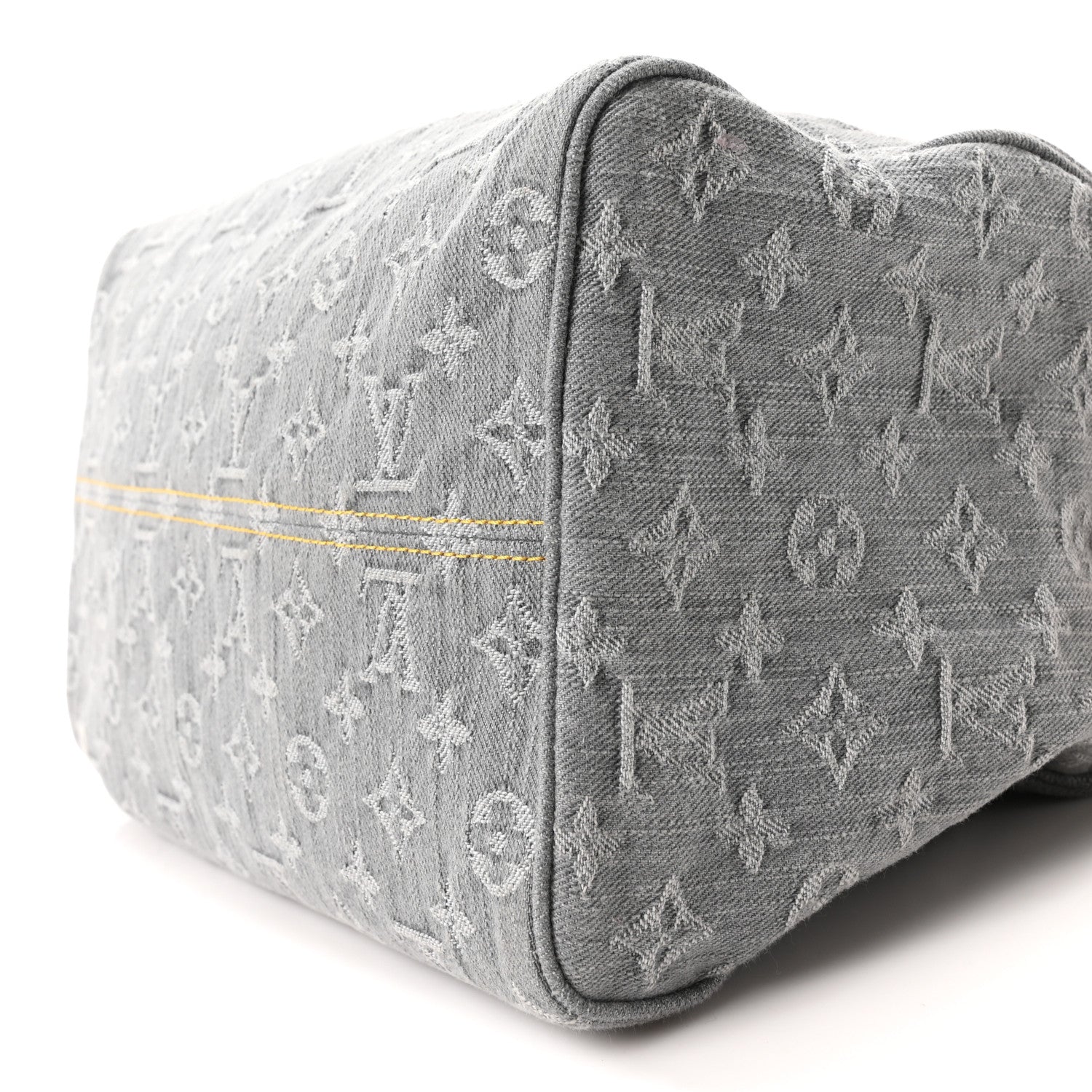 Louis Vuitton Monogram Denim Speedy Soft 30 Washed Gray 9 of 10